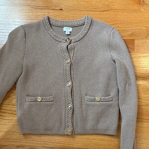 J. Crew Beige Knit Cardigan